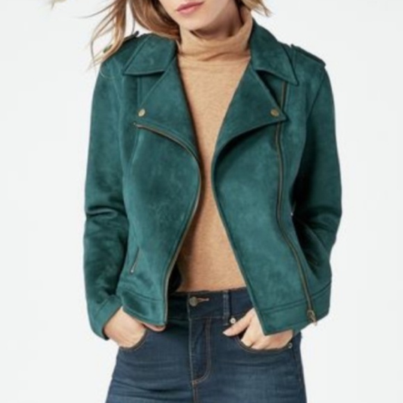 JustFab Jackets & Blazers - 🎉2xHP🎉 “New” Just Fab Faux Suede Moto Jacket